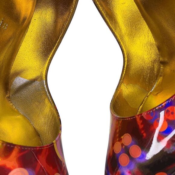 Christian Louboutin Hot Chick 100 Discolaser High Heel Patent Pump EU 37 US 7 - Picture 7 of 12